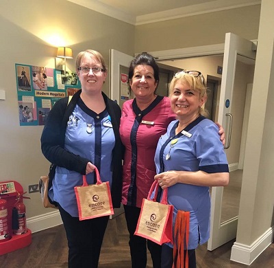 Stacey Jenkins, Michele Blake and Dana Popa enjoying International Nurses Day
